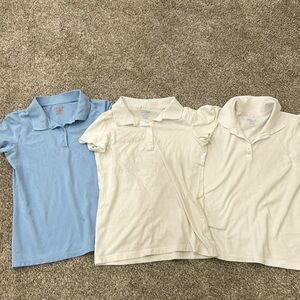 3 school uniform tops